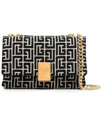 Balmain - 1945 モノグラム ショルダーバッグ - Lyst