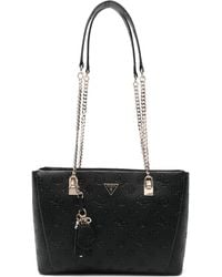 Guess - Tisha 4g-monogram Shoulder Bag - Lyst