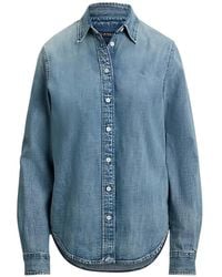 Ralph Lauren - Logo-Embroidered Denim Shirt - Lyst