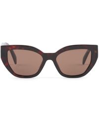 Prada - Cat-eye Tortoiseshell-effect Sunglasses - Lyst