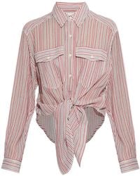 Isabel Marant - Chemise Rayée À Poche Poitrine - Lyst