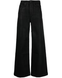 PAIGE - High-waisted Wide-leg Trousers - Lyst