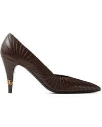 Versace - Gianni Leather Pumps 90 Mm - Lyst