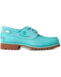 Timberland - X Jacquemus Authentic Logo-Debossed Lug-Sole Boat Shoes - Lyst