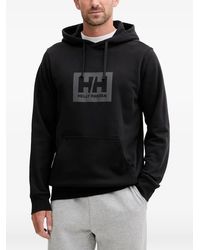 Helly Hansen - Hh Box Logo-Print Drawstring Hoodie - Lyst