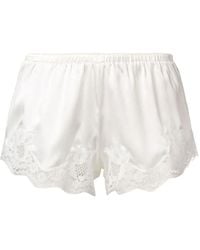 Dolce & Gabbana - Lace-Detail Satin Shorts - Lyst