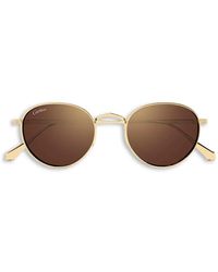 Cartier - Round-Lens Sunglasses - Lyst