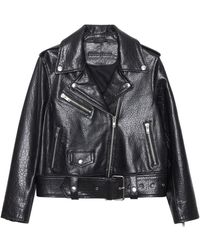 Stand Studio - Leather Biker Jacket - Lyst