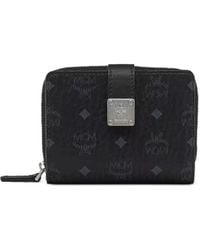 MCM - Visetos-Print Logo-Plaque Wallet - Lyst