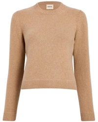 KHAITE - Leta Trui Met Ronde Hals - Lyst
