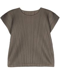 Pleats Please Issey Miyake - Haut Monthly Colors March plissé - Lyst