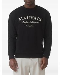 Mauvais - Logo-Print Crew Neck Sweater - Lyst