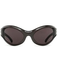Balenciaga - Dynamo Wrap Oversized-Frame Sunglasses - Lyst