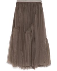 JNBY - A-Line Flounce Hem Waist Skirt - Lyst