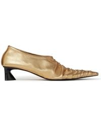 Stella McCartney - Elsa 40Mm Metallic-Finish Pumps - Lyst