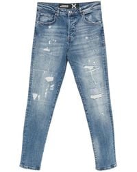 John Richmond - Logo-Patch Skinny Jeans - Lyst