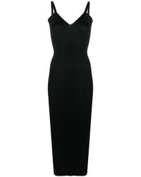 Our Legacy - V-Neck Ribbed-Knit Dress - Lyst