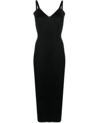 Our Legacy - V-Neck Ribbed-Knit Dress - Lyst