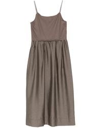 Peserico - Monili-Chain Sleeveless Midi Dress - Lyst