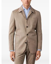 Hackett - Single-Breasted Wool Blazer - Lyst
