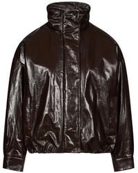 Salvatore Santoro - High-Neck Crinkled-Finish Coat - Lyst