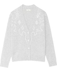 Zadig & Voltaire - Strass Mirkaz Cardigan - Lyst