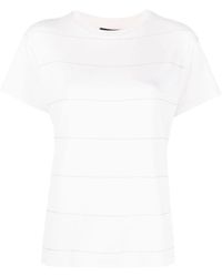 Fabiana Filippi - Camiseta con cuentas y manga corta - Lyst