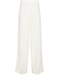 Fabiana Filippi - Mid-Rise Organza Palazzo Pants - Lyst