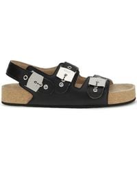 Balenciaga - Buckle-Slingback Sandals - Lyst