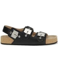 Balenciaga - Buckle-Slingback Sandals - Lyst