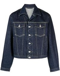 KENZO デニムジャケット M Bleached Blue Kenzo Sailor ロゴ デニムジャケット | ブルー | FARFETCH JP