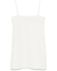 Miu Miu - Linen-Blend Dress - Lyst