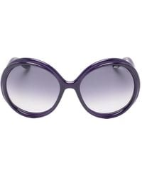 Jimmy Choo - Mindy Round-Frame Sunglasses - Lyst