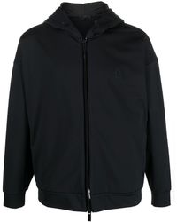 Moncler - Logo-patch Zip-up Hoodie - Lyst