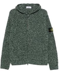 Stone Island - Logo-Patch Zip-Up Hoodie - Lyst