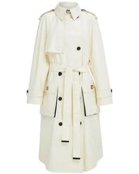 Ferragamo - Coated Linen Trench - Lyst
