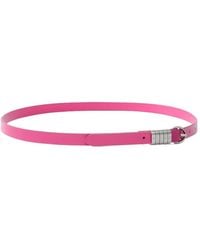 Pinko - Logo-Plaque Leather Belt - Lyst