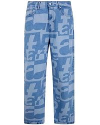 Arte' - All-Over Logo-Print Jeans - Lyst