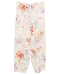 Herno - Pantalon Court À Fleurs - Lyst