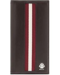 Bally - Ray Continental Striped Leather Wallet - Lyst