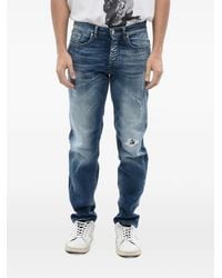 John Richmond - Distressed Regular-Fit Jeans - Lyst