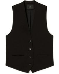 Twinset - Gilet Met Paspelzak En Knopen - Lyst