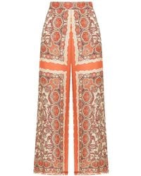 Maliparmi - Sunset Paisley-Print Trousers - Lyst