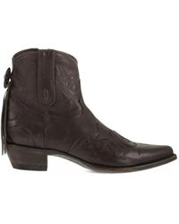 Mexicana - Bottines Surpiquées À Broderies - Lyst