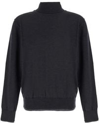 Grifoni - High-Neck Wool Sweater - Lyst