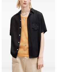 AllSaints - Embroidered-Sun Motif Shirt - Lyst