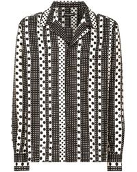 Dolce & Gabbana - Seidenhemd Mit Polka Dot-Print - Lyst