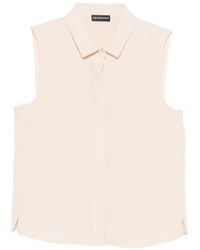 Emporio Armani - Sleeveless Blouse - Lyst