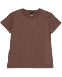 Pinko - T-Shirt À Logo Brodé - Lyst