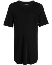 Julius - T-shirt en coton à ourlet incurvé - Lyst